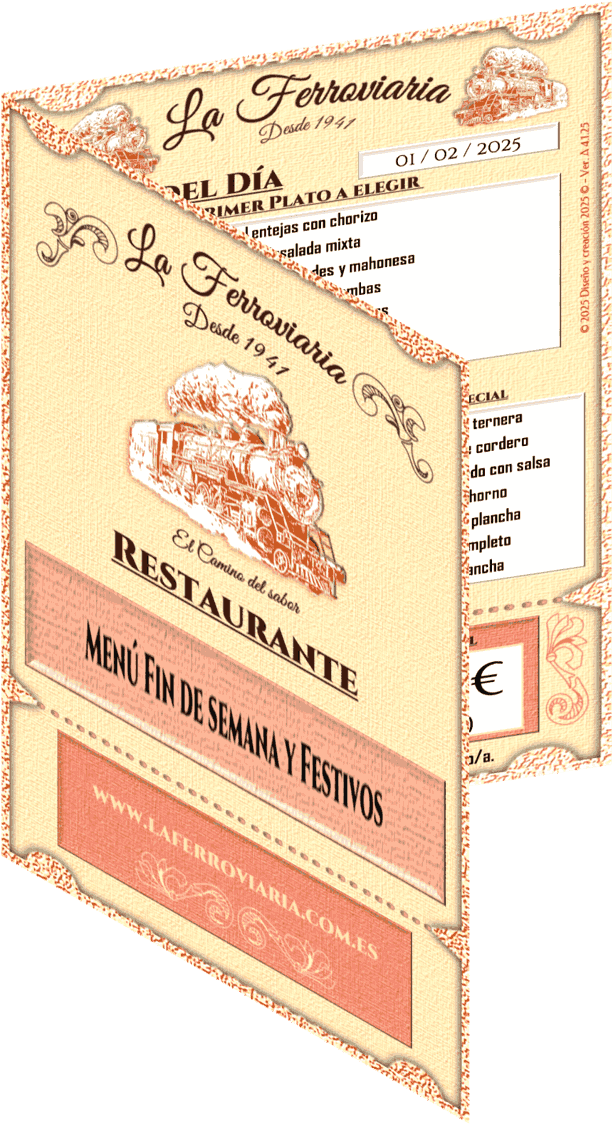 Menu festivos doblado