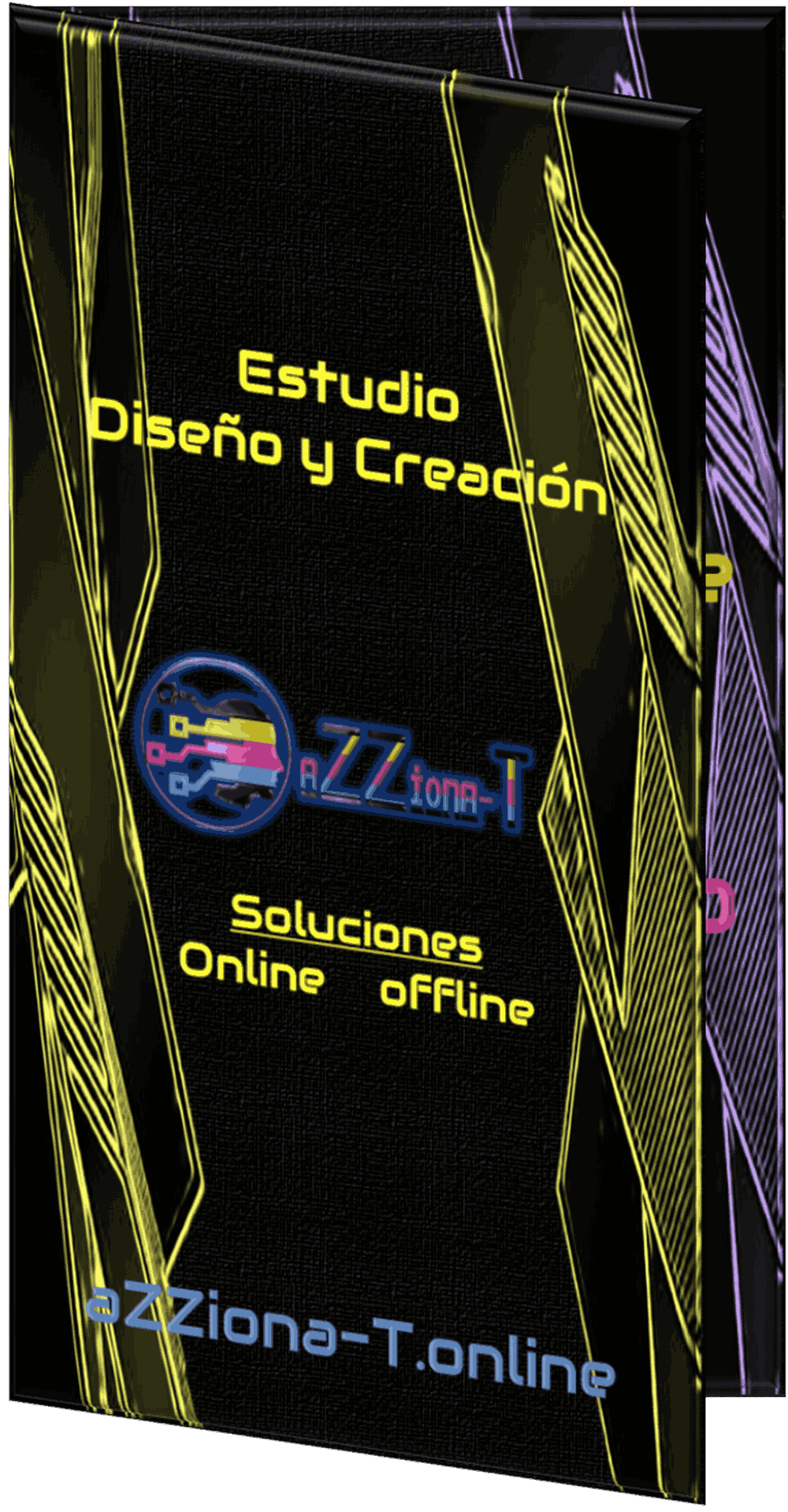 Tarjeta de visita dobladas