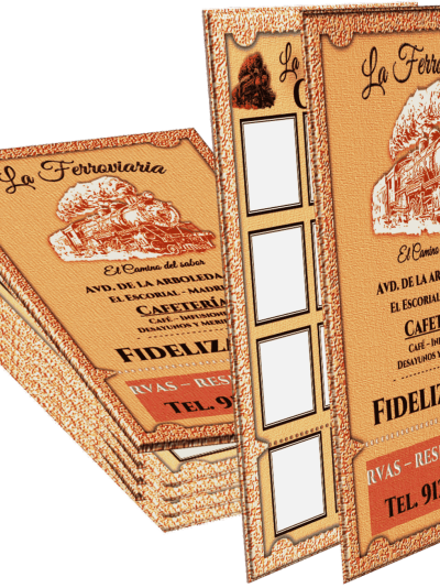 Tarjeta Fidelización Vertical 55x85 